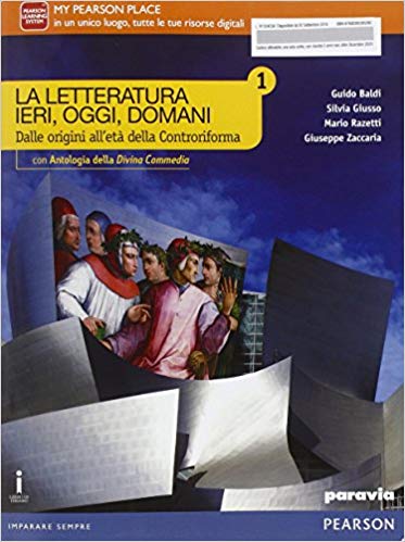 Cover of LETTERATURA IERI, OGGI, DOMANI 1 CON DIVINA COMMEDIA3